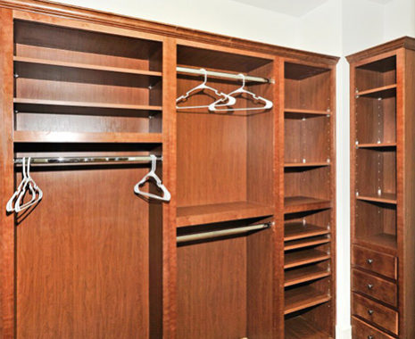 The Wiltshire, Expandable Cape/Ranch Modular Home Master Bedroom Walk-in Closet