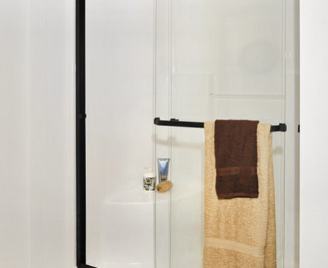 The Wiltshire, Expandable Cape/Ranch Modular Homw Master Bathroom Walk-in Shower